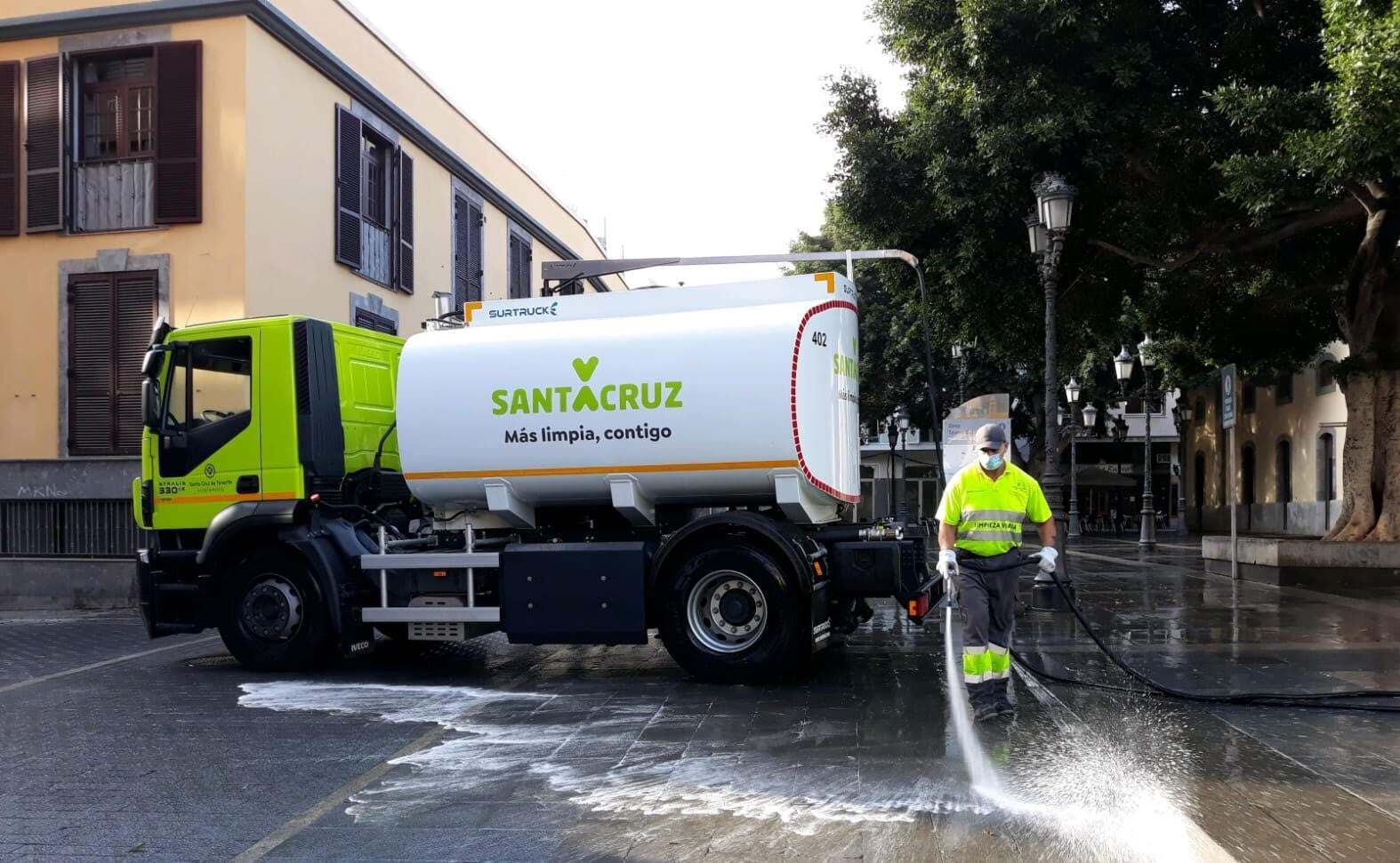 Zafarrancho de limpieza en Santa Cruz